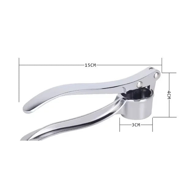 Garlic Press Stainless Steel Crusher Easy Squeeze Heavy Duty Kitchen Tool