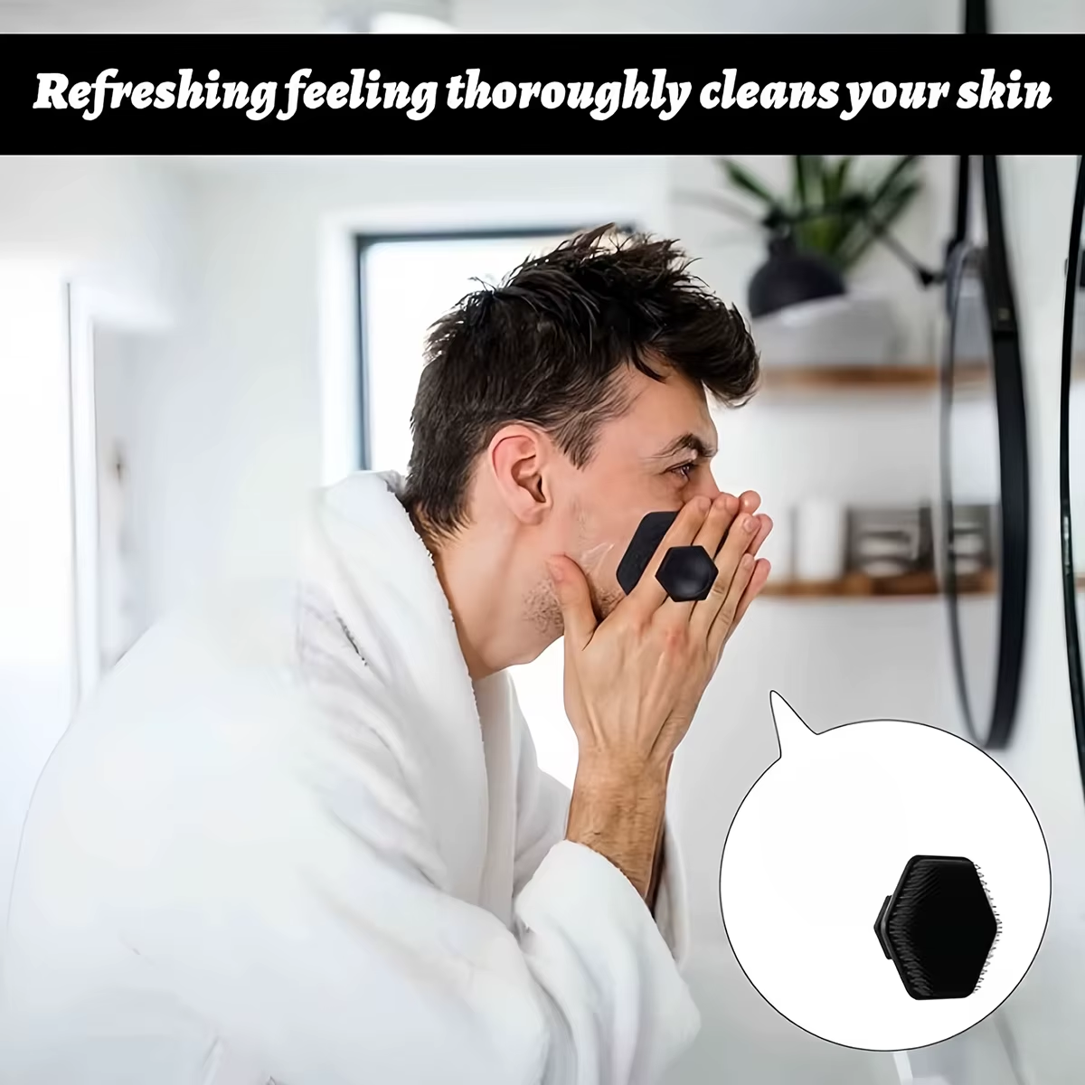 Purease Silicone Body Scrubber – Soft Exfoliating Brush for Face & Shower