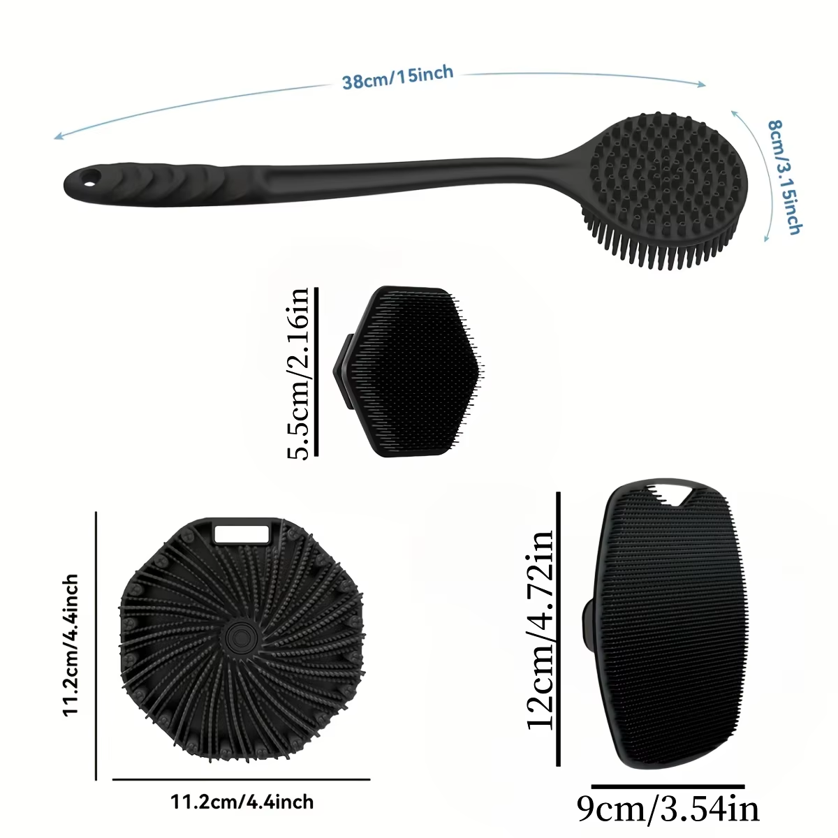 Purease Silicone Body Scrubber – Soft Exfoliating Brush for Face & Shower