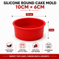 Silicone Round Cake Mold – Non-Stick, Food-Grade | 10cm to 25cm
