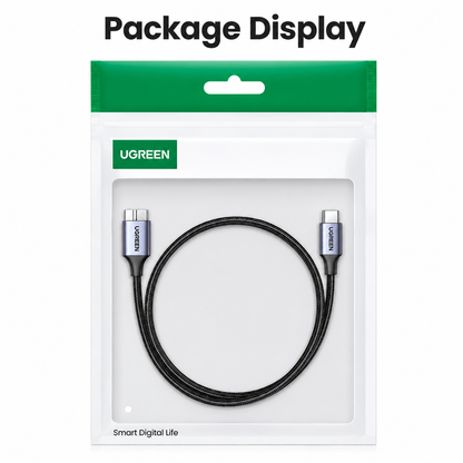 UGREEN USB-C to Micro-B 3.0 Cable 5Gbps 3A – For HDD, SSD & MacBook