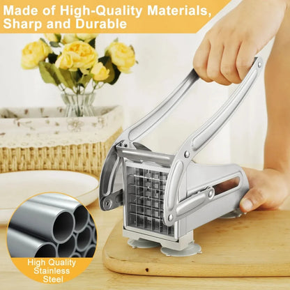 4-in-1 Stainless Steel Potato Cutter French Fry Slicer Chips Dicer Chopper Tool