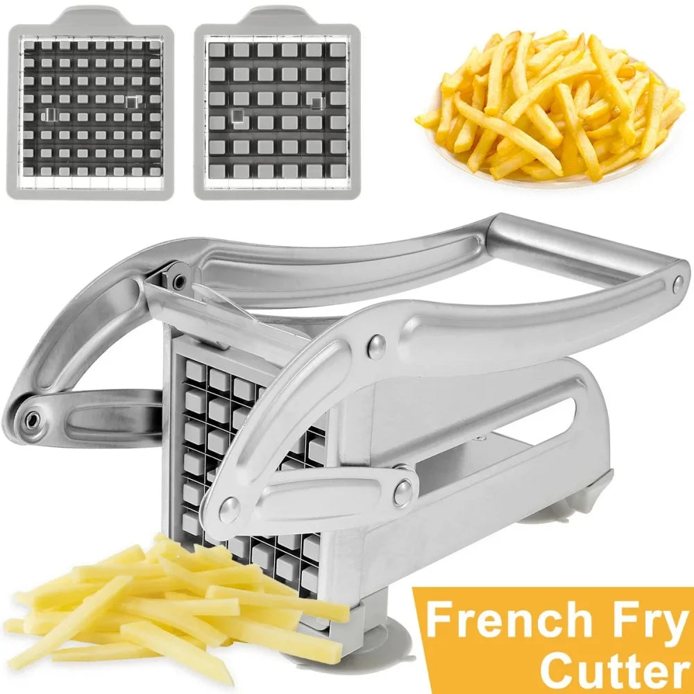4-in-1 Stainless Steel Potato Cutter French Fry Slicer Chips Dicer Chopper Tool