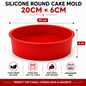 Silicone Round Cake Mold – Non-Stick, Food-Grade | 10cm to 25cm