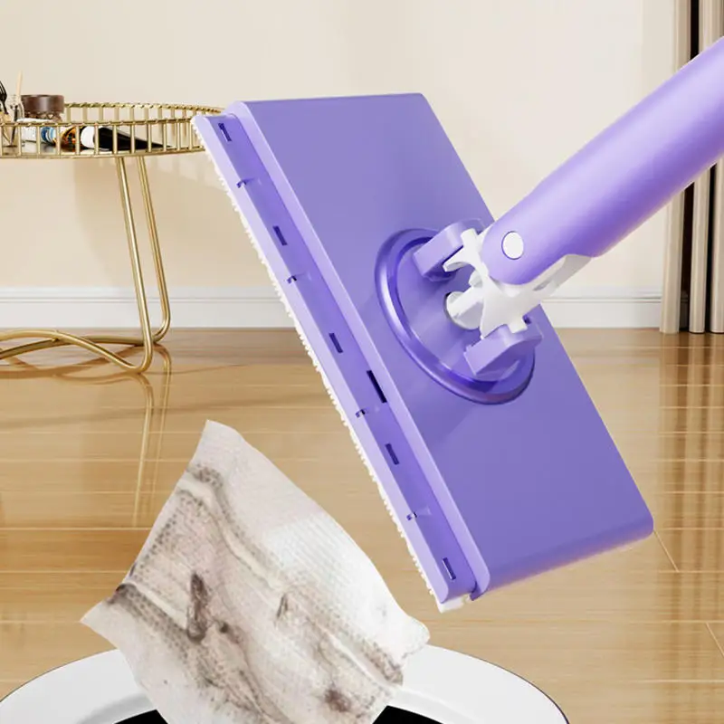 360° Rotating Mini Mop Hands Free Floor Window Cleaner Wet Wipes