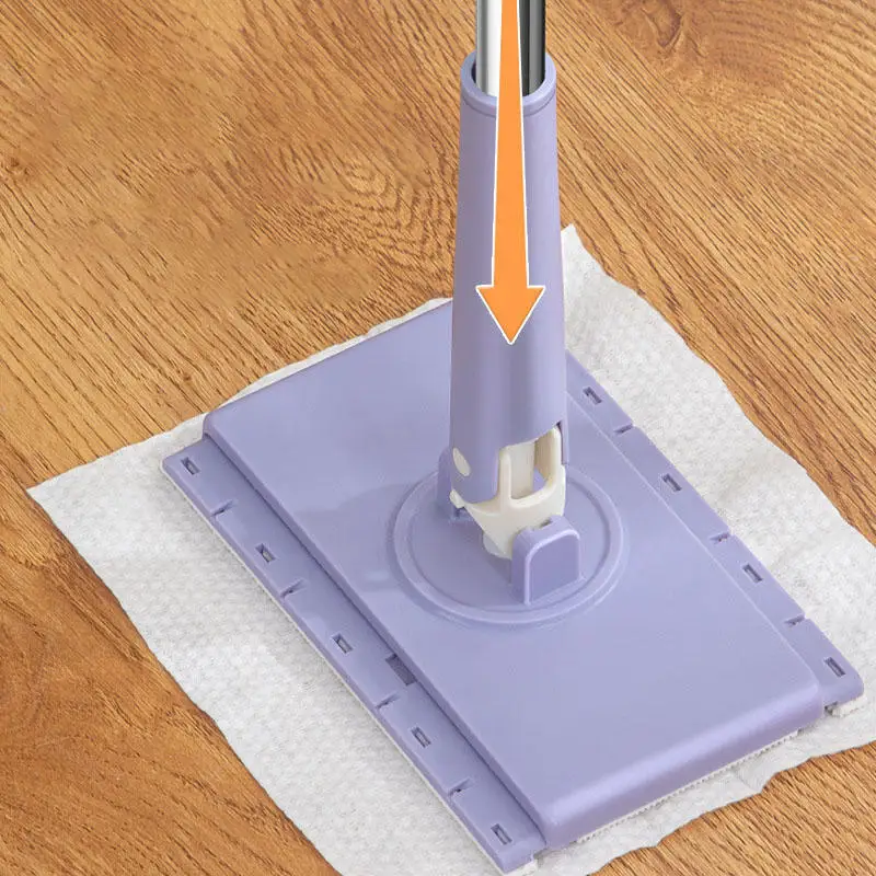 360° Rotating Mini Mop Hands Free Floor Window Cleaner Wet Wipes