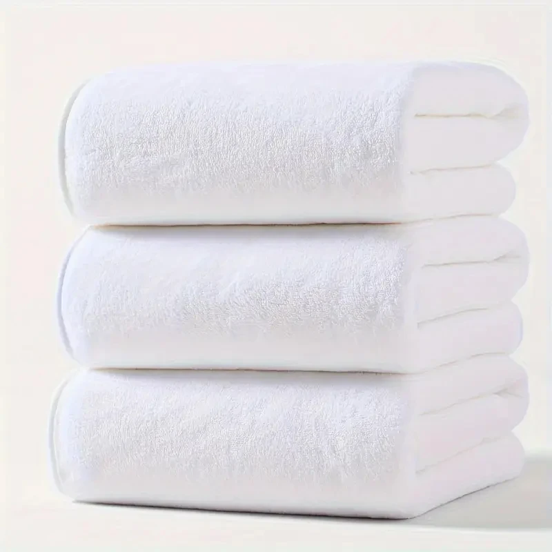 3 Pack Large Coral Velvet Bath Towels 70x140cm | Soft & Quick Dry | Purease