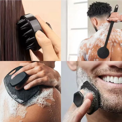 Purease Silicone Body Scrubber – Soft Exfoliating Brush for Face & Shower