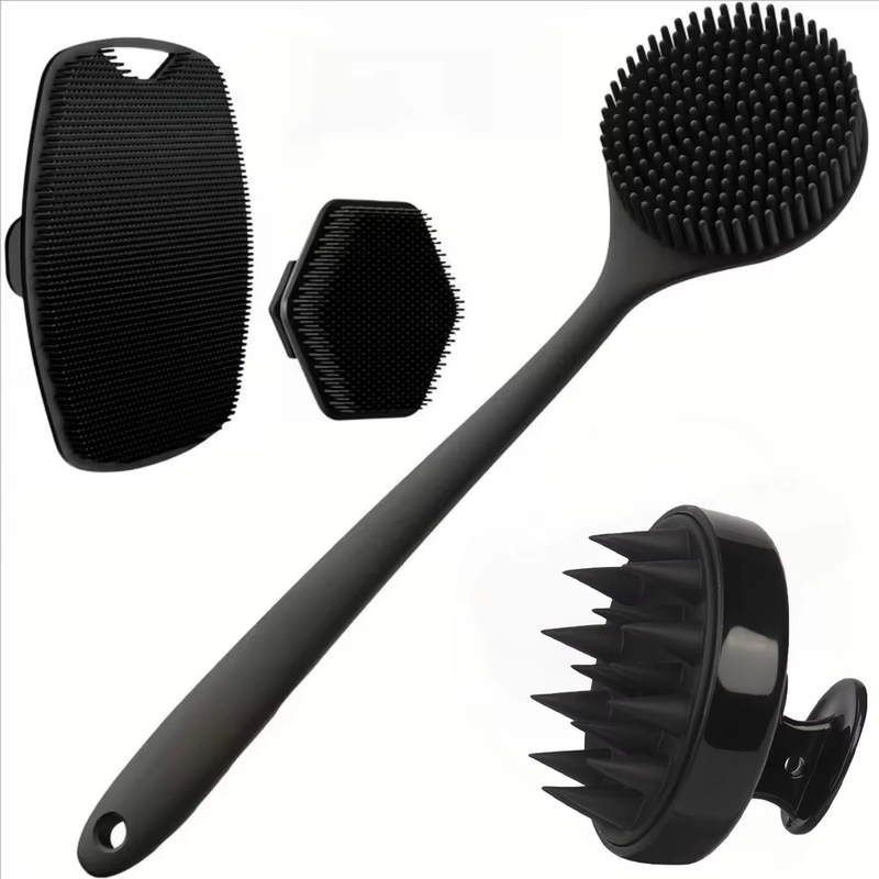 Purease Silicone Body Scrubber – Soft Exfoliating Brush for Face & Shower