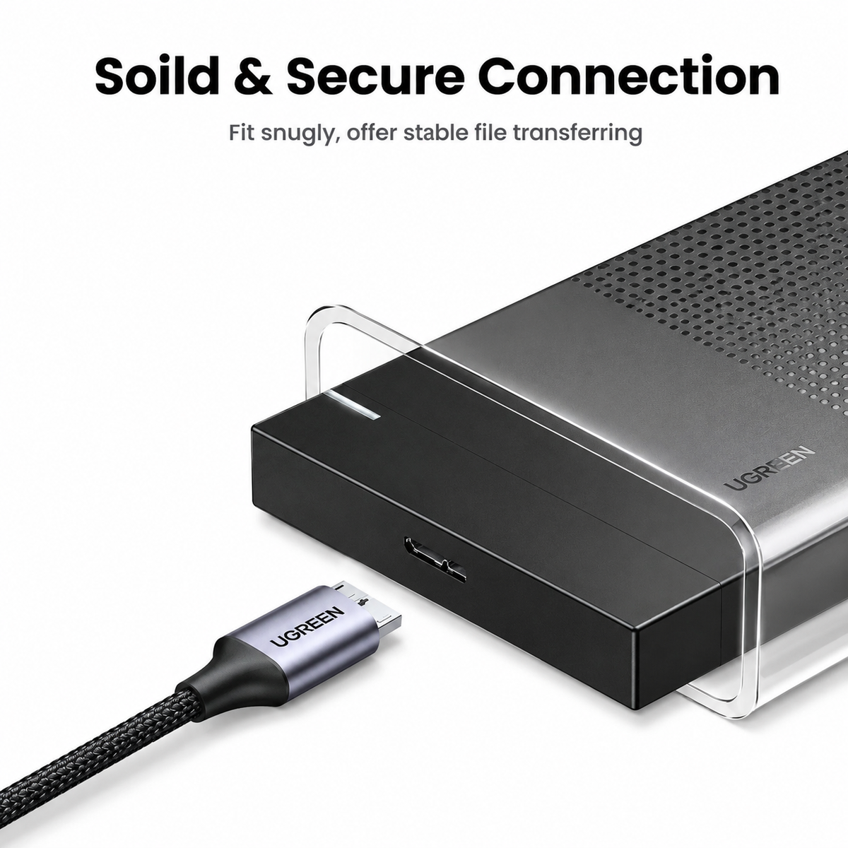 UGREEN USB-C to Micro-B 3.0 Cable 5Gbps 3A – For HDD, SSD & MacBook