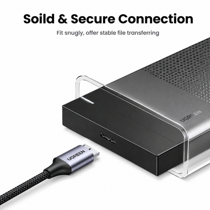 UGREEN USB-C to Micro-B 3.0 Cable 5Gbps 3A – For HDD, SSD & MacBook