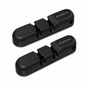 Two black FOOCKi bicycle chaintensioner covers with orange branding, displayed on a clean white background.