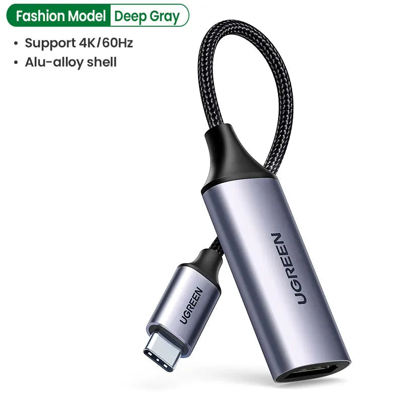 UGREEN USB cable with aluminum alloy shell on a white background