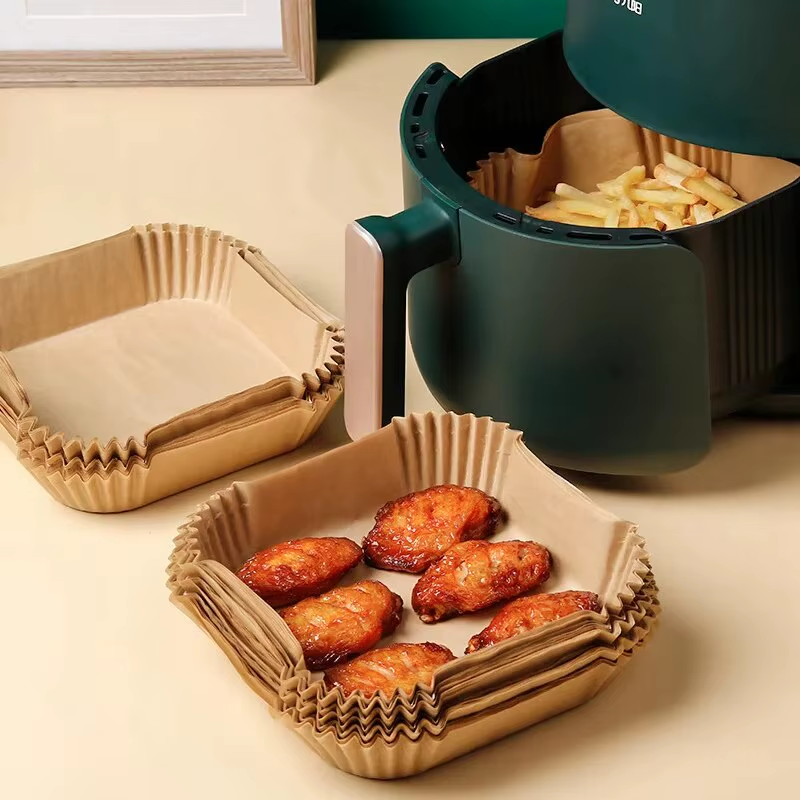 Air Fryer Paper Liners 50PCS – Non-Stick Disposable Sheets | Purease