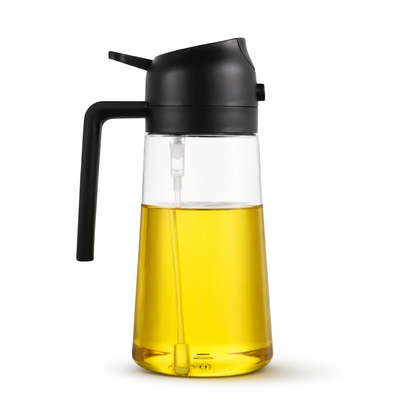 2in1 500ML Oil Sprayer & Bottle – Kitchen & BBQ Dispenser | PureEase