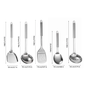 5-piece stainless steel kitchen utensil set including spatula, spoon, and ladle – Purease