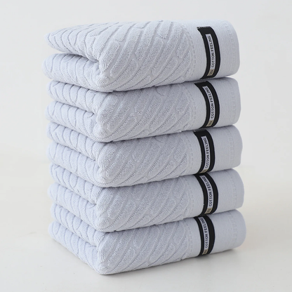 5 Pack Cotton Towel Set – Soft, Absorbent & Skin-Friendly | Purease