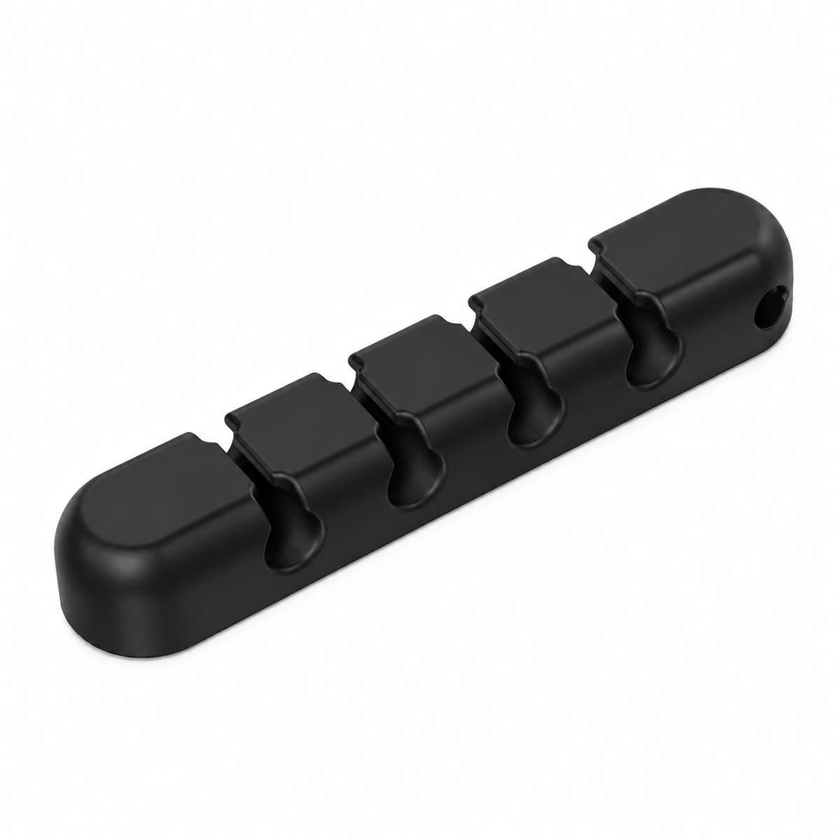 A black plastic multi-position switch or connector block with four slots, shown on a plain white background.