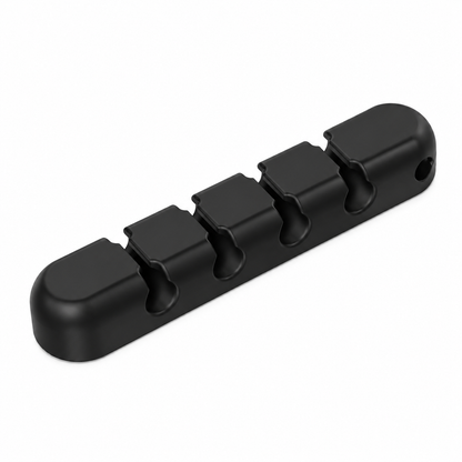 A black plastic multi-position switch or connector block with four slots, shown on a plain white background.