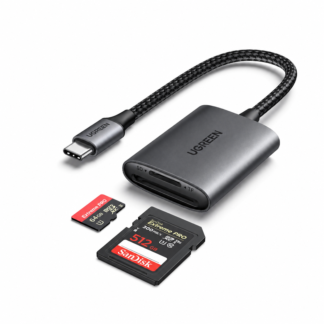 UGREEN USB-C SD Card Reader SD4.0 312MB/s MicroSD TF USB 3.1 Adapter