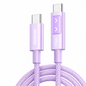 UGREEN 100W USB-C to USB-C Braided Cable with LED Power Indicator — Purple