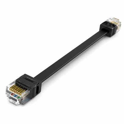 CAT6 Flat Ethernet Patch Cables 24 Pack | 1Gbps RJ45 | Black & White
