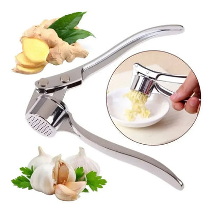 Garlic Press Stainless Steel Crusher Easy Squeeze Heavy Duty Kitchen Tool