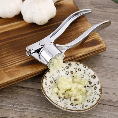 Garlic Press Stainless Steel Crusher Easy Squeeze Heavy Duty Kitchen Tool