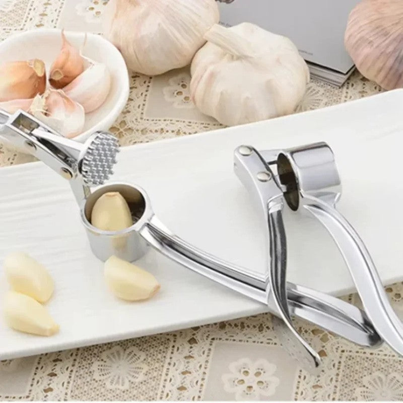 Garlic Press Stainless Steel Crusher Easy Squeeze Heavy Duty Kitchen Tool