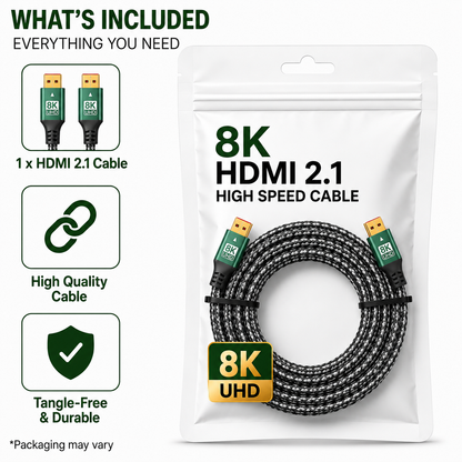 HDMI 2.1 Cable 8K 60Hz 4K 120Hz 48Gbps HDR UHD for TV PC PS5 Xbox 1-3m
