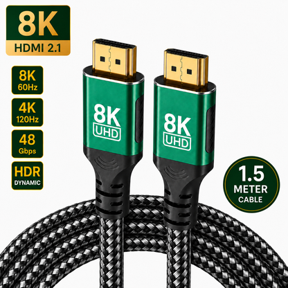 HDMI 2.1 Cable 8K 60Hz 4K 120Hz 48Gbps HDR UHD for TV PC PS5 Xbox 1-3m