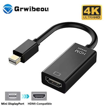 Mini DisplayPort to HDMI Adapter 4K Thunderbolt Converter for MacBook TV Monitor