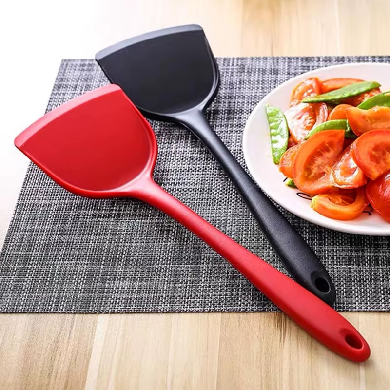 Non-Stick Silicone Spatula Turner – Heat Resistant Kitchen Cooking Utensil