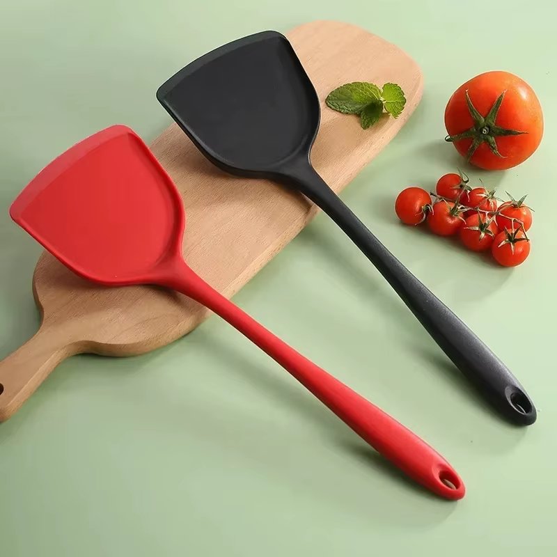 Non-Stick Silicone Spatula Turner – Heat Resistant Kitchen Cooking Utensil