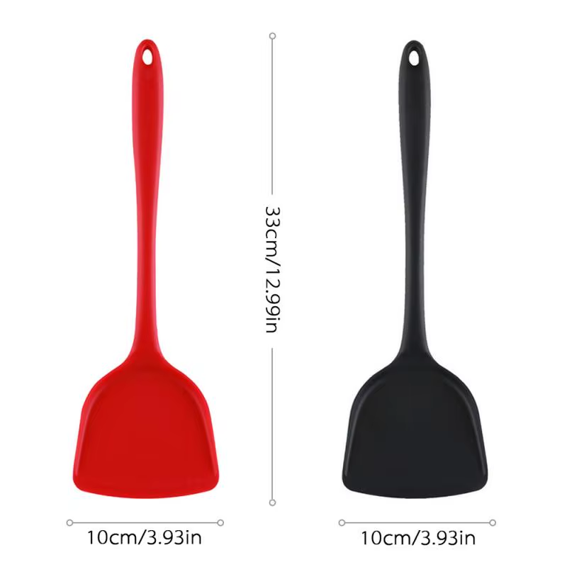 Non-Stick Silicone Spatula Turner – Heat Resistant Kitchen Cooking Utensil