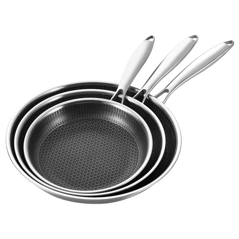 PFOA-free nonstick hybrid frying pan in 304 stainless steel, available in 20cm, 24cm and 28cm – Purease