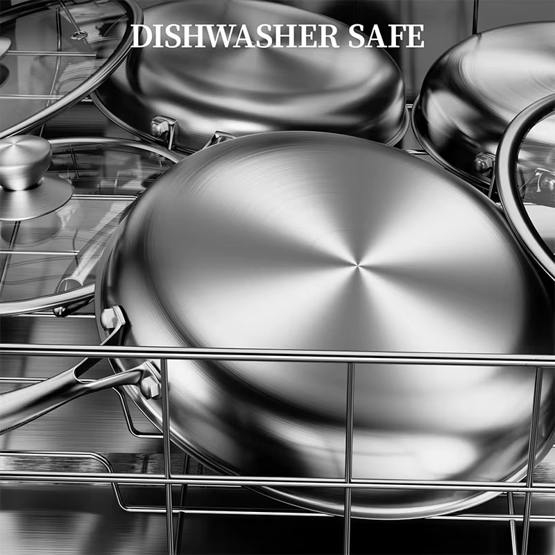 PFOA-free nonstick hybrid frying pan in 304 stainless steel, available in 20cm, 24cm and 28cm – Purease