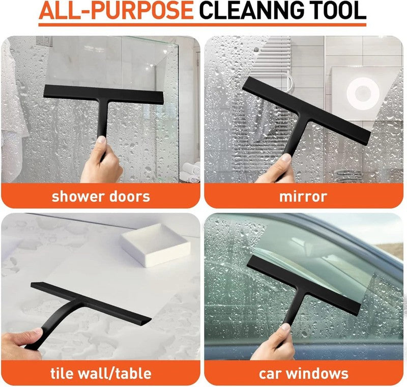 Shower Squeegee – Streak-Free Glass Cleaner with Wall Mount