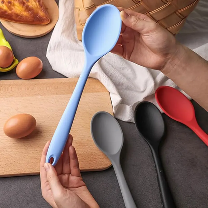 Purease Silicone Cooking Spoon – Long Handle Heat Resistant Kitchen Tool