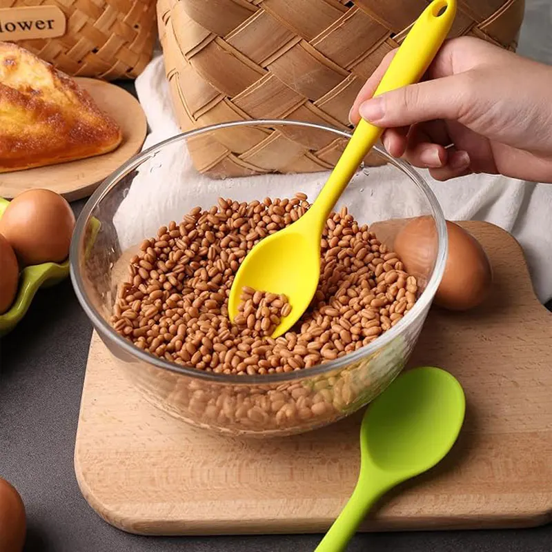 Purease Silicone Cooking Spoon – Long Handle Heat Resistant Kitchen Tool