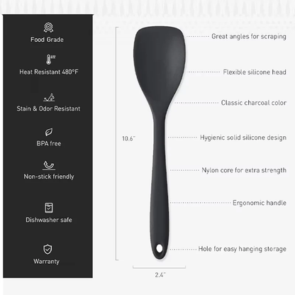 Purease Silicone Spoon Spatula – Heat Resistant Non-Stick Kitchen Tool