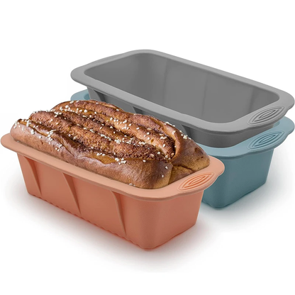 Silicone Loaf Pan Non-Stick Bread Baking Mold Easy Release Cake & Meatloaf Tray