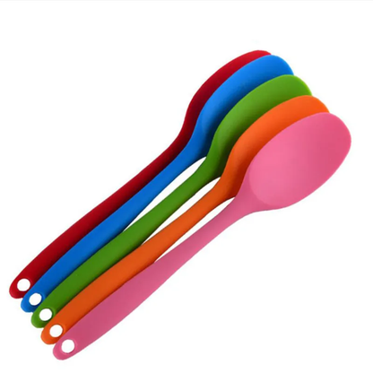 Purease Silicone Mixing Spoon – Long Handle Cooking & Baking Utensil