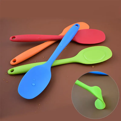 Purease Silicone Mixing Spoon – Long Handle Cooking & Baking Utensil