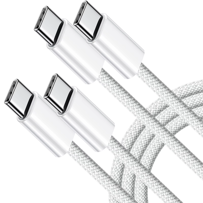 USB-C to USB-C Cable 60W PD Fast Charging – 1m & 2m | iPhone 16/15, Samsung, iPad