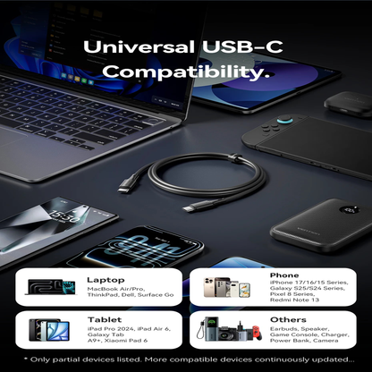 Vention USB-A to USB-C Cable 60W 3A Fast Charging
