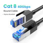Cat 8 40Gbps round cable with Ugreen branding on a white background