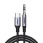 Ugreen audio cable with USB-C and 3.5mm jack on a white background