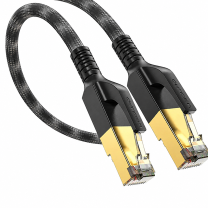Uguord CAT8 Ethernet Cable | 40Gbps 2000MHz | Braided Shielded RJ45 | 0.5m–30m