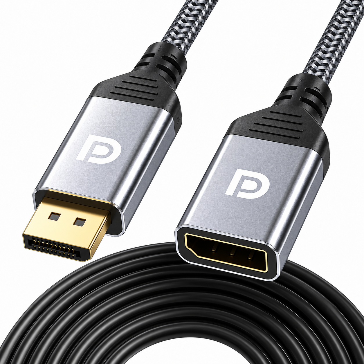 8K 60Hz DisplayPort Extension Cable DP 1.4 Male to Female 4K 120Hz 48Gbps